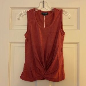 ModCloth Knotted Moxie Tank Top Red Stripe Size XXS 2XS NWT
